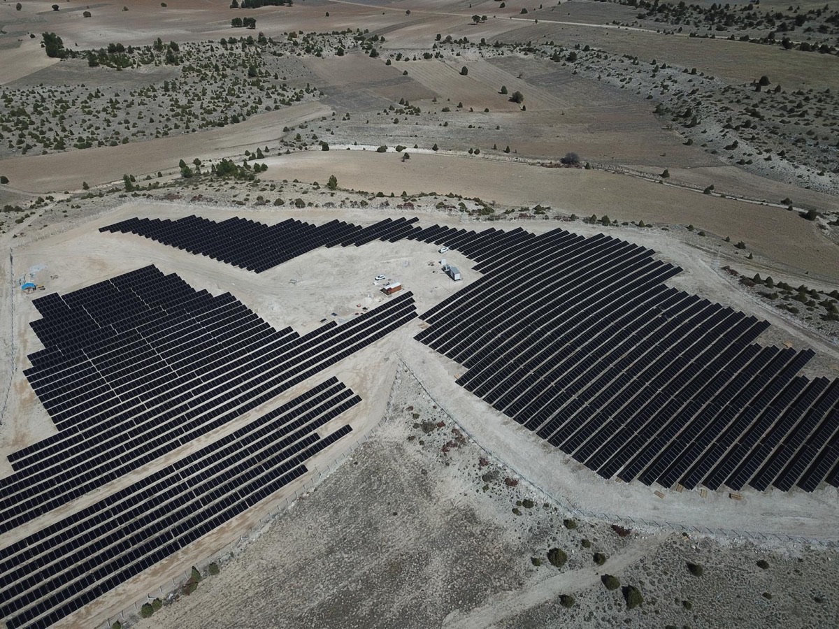 Solar panels at Kuzuoglu Solar Power Plant